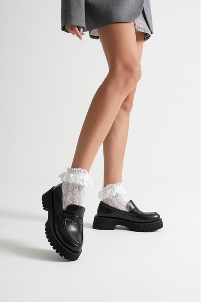 KARABAGSHOES حذاء نسائي كاجوال مريح باللون الأسود من MimyShoesF