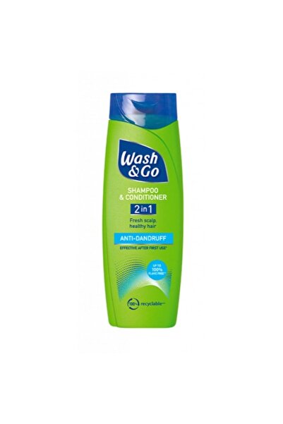 WASH&GO Șampon și balsam Wash&Go, anti-mătreață, 2 în 1, 400 ml