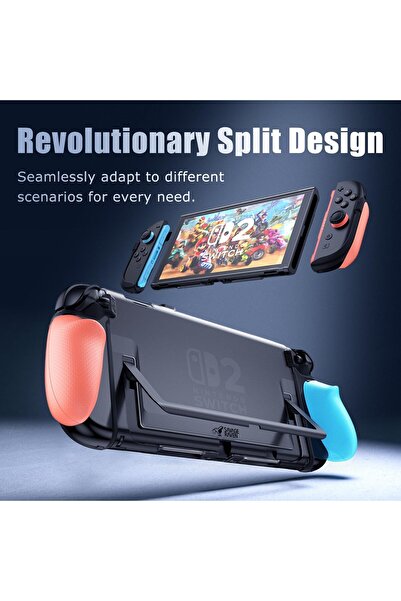 Savage Raven by Skull & Co. FissionGrip: Dockable Split Protective Case for Nintendo Switch 2 (2025)