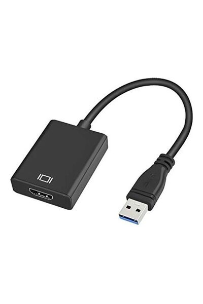 Generic USB 3.0 to HDMI Adapter with HD 1080P, Video Audio Graphics Converter Black
