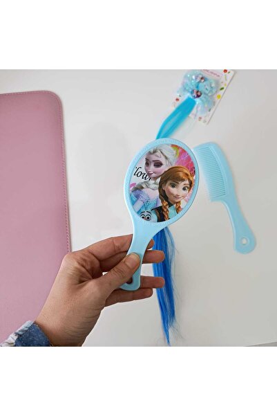 Masal Gurumi FROZEN ELSA & ANNA TOKA / AYNA / TARAK SETİ (KIZ ÇOCUK HEDİYE)