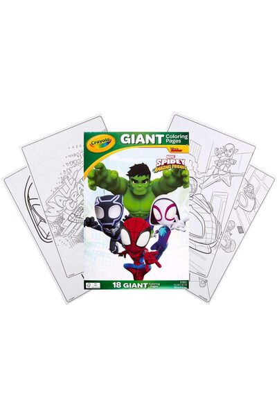 Crayola 18 Giant Coloring Pages Spidey and His Amazing Friends