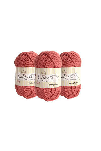 hobby club Cotton Amigurumi and Punch Yarn 100 Gr. 3 Pomegranate Flowers