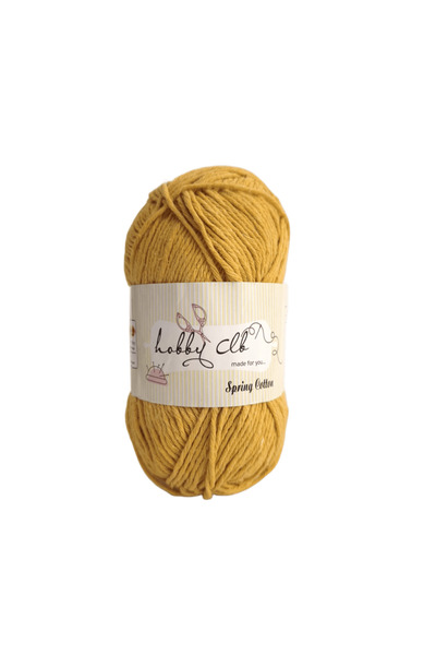 hobby club Cotton Amigurumi and Punch Yarn 100 Gr. Yellow