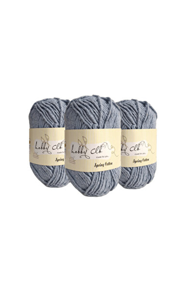 hobby club Cotton Amigurumi and Punch Yarn 100 Gr. 3 Pieces Blue