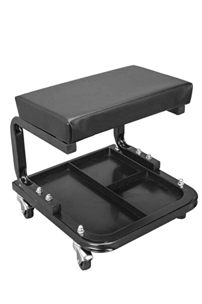 Arabest Roller Seats,Padded Rolling Workshop Stool with Tool Tray Storage, Mechanic Stool,Auto Repair Bench
