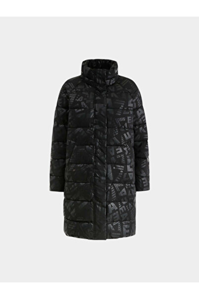 EA7 Kadın Siyah Uzun Mont 7W000683-AF16408-FC202