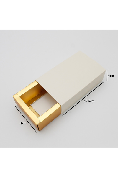 Generic 12 pieces of luxury incense boxes, off-white color, dimensions 13.5 x 8 x 4 cm