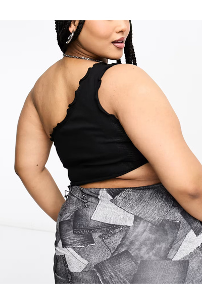 collusion top, black