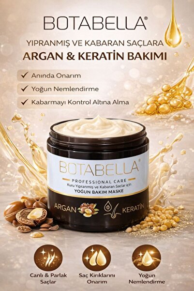 BOTABELLA ARGAN & KERATİN SAÇ BAKIM MASKESİ 500g