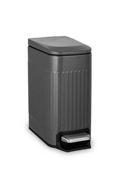 Arabest Slim Bathroom Trash Can with Lid Soft Close, 6 Liter Stainless Steel with Removable Inner Bucket