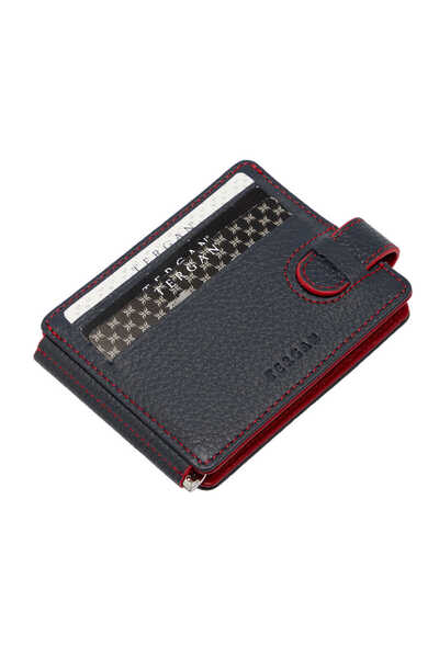 Tergan Lacivert Hakiki Deri Unisex Kredi Kartlık - S1KK00001637-T77