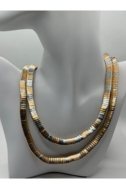 YAMİ قلادة ذهبية/فضية/مزدوجة