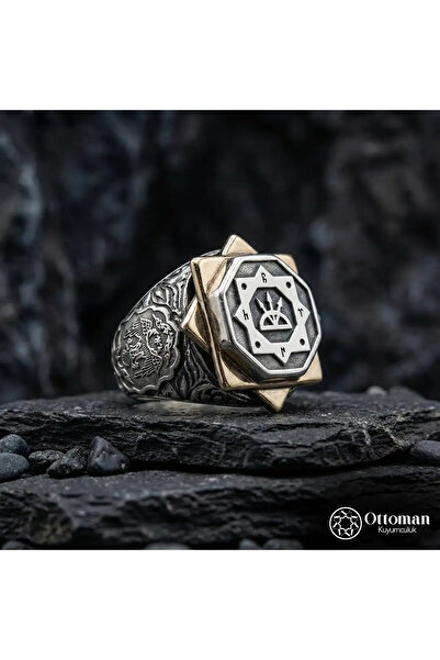 DESİGN OTTOMAN KUYUMCULUK Oğuz Kağan Mührü Gümüş Yüzük
