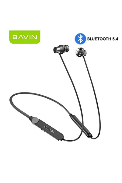 Bavin سماعات أذن رياضية لاسلكية بلوتوث عالية الدقة BH68 بتصميم مغناطيسي قابل للتثبيت وشحن من النوع C