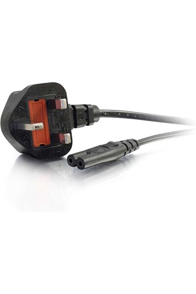 C2G Power Cable C7 1 Meter (BS1363 to IEC 60320C7) Shape 8, Black