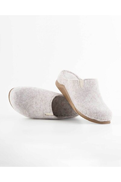 DR KLOMPA شباشب منزلية نسائية مصنوعة من الفيلق، مناسبة للشتاء، مغلقة من الأمام، نعل غير قابل للانزلاق، مريحة للاستخدام اليومي، لون كريمي