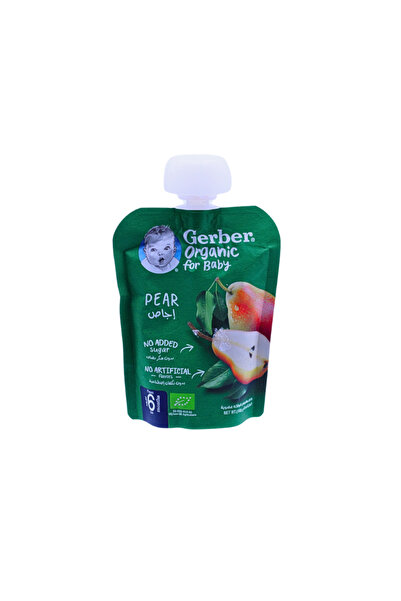 GERBER ORGANIC BABY PUREE PEAR 6M 90G