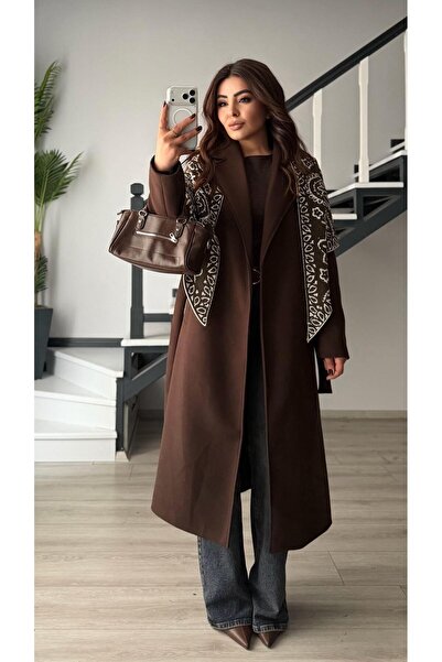 Oslove Bitter brown premium lined belted coat