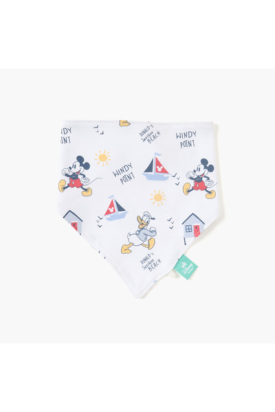 Disney مريلة مزينة بطبعة ميكي ماوس مع إغلاق بخطاف وحلقة