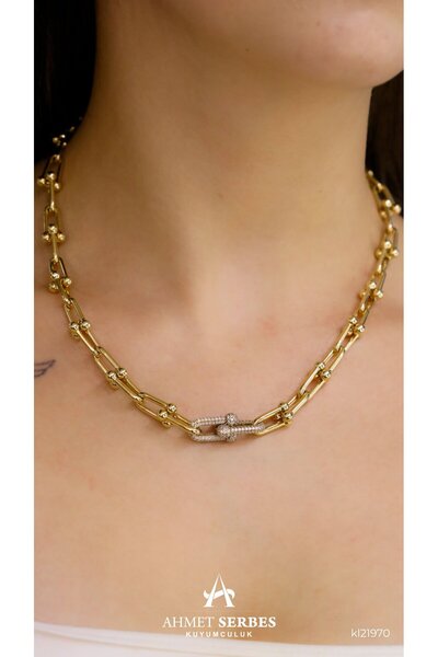 Ahmet Serbes Kuyumculuk Taşlı Ataç Gerdanlık