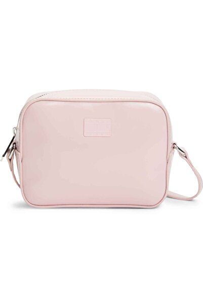 Tommy Hilfiger Women's Brand Logo Suitable for Daily Use Pink Shoulder Bag Aw...