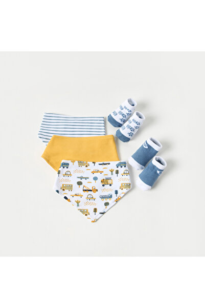 Juniors طقم مريلة وحذاء مطبوع مكون من 5 قطع