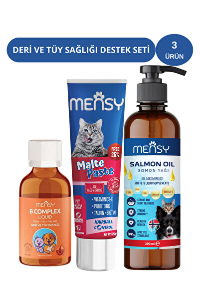 Kedi vitamin Desteği(Multivitaminli bcomplexdamla &kedi malt macun&Balık yağı omega-3 omega-6)