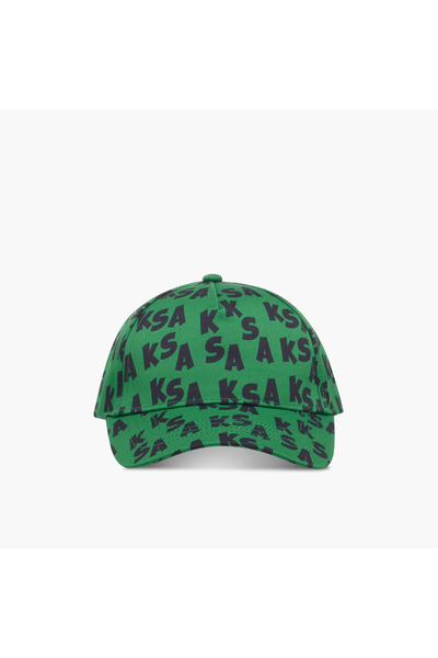 Juniors Saudi Arabia Print Cap with Hook and Loop Strap Closure