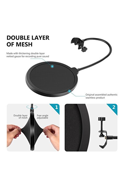 camten AA-06 Mikrofon Pop Filter