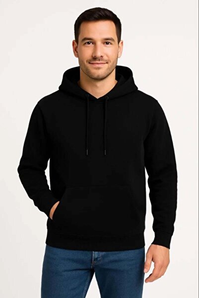 Markahit Hooded Kangru Pocketed Sweatshirt