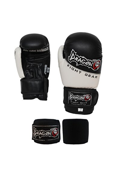 Dragondo 33044 Black Kids Boxing Gloves and 2 Meter Kids Bandage Kids Boxing Set