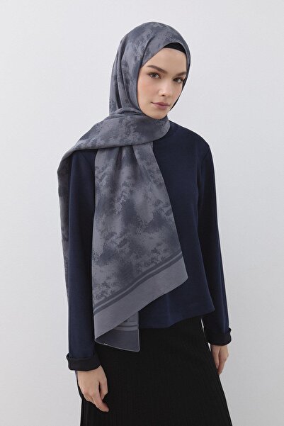 Nihan Dalga Desen Naia Pamuk Şal Füme