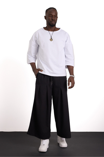 Superbluemexico Unisex New Generation Original Design Japanese Style Hakama Samurai Pants