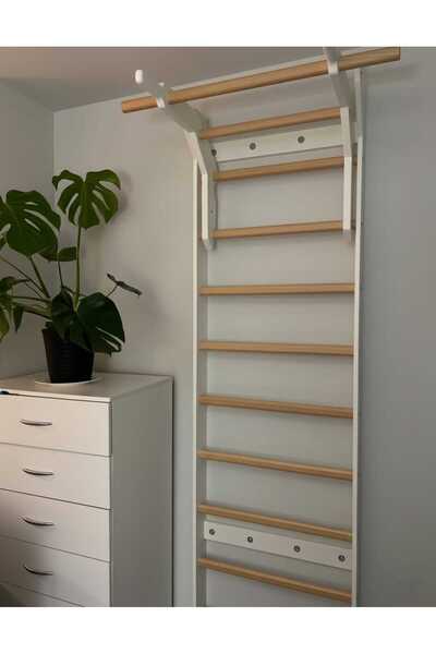 Fitladder Kombo Bar - İsveç Tırmanma Duvarı, Merdiveni, Egzersiz Barı, Skolyo...