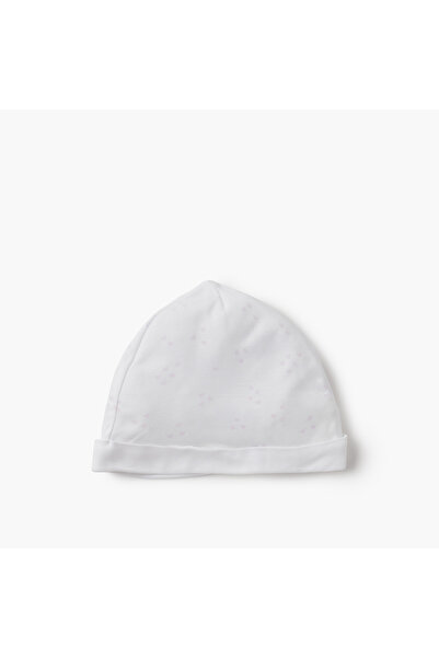 giggles Heart Print Beanie Cap