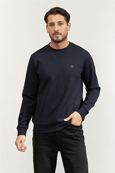 BOSS C-Sharpe 01 Erkek Bisiklet Yaka Sweatshirt