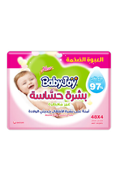Baby Joy مناديل بيبي جوي إس. سكين ميجا باك 4×48 منديل