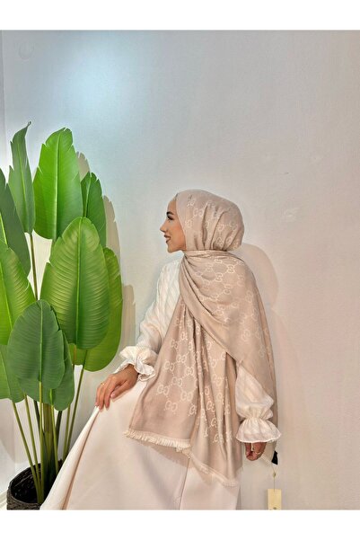 ALESYA SCARF G Desen Yün İpek Çift Taraflı Şal