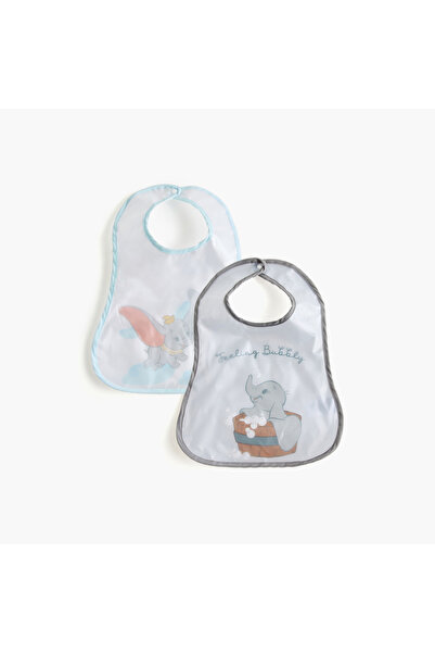 Disney Dumbo Print Bib with Button Closure - Set of 2