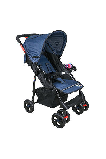 Kiko COMFORTABLE STROLLER TOYS TRAY 6 WHEELS (0 M+) Blue