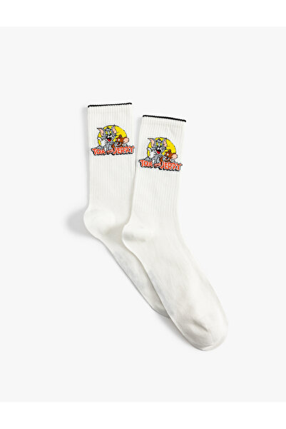 Koton Tom and Jerry Socks Licensed Socket Cotton Blend