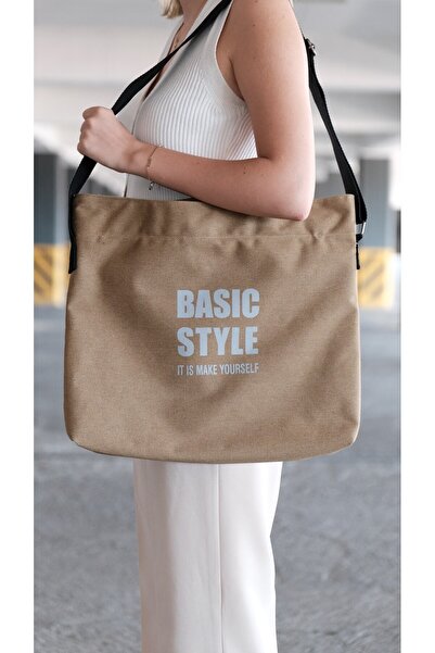 Leyaton حقيبة كروس من القماش باللون الكريمي LWLHM-RSYT34