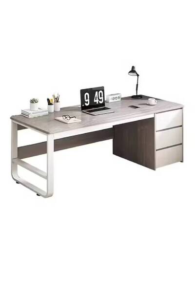 NKX Multifunctional Computer Table And Office Desk With 3 Drawers 140 CM