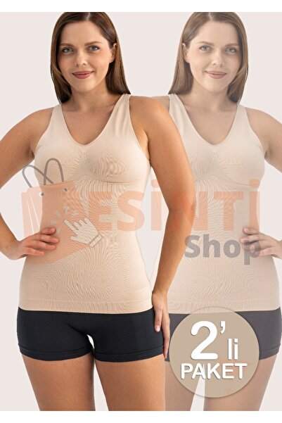 ESİNTİ Shop Ultra Sıkılaştırıcı Gögüs Göbek Bel Çevresi Etkili Korse Atlet 2'Lİ