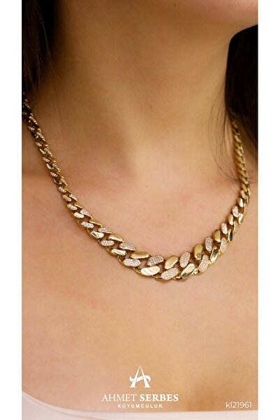 Ahmet Serbes Kuyumculuk Taşlı Süzme Gurmet Kolye