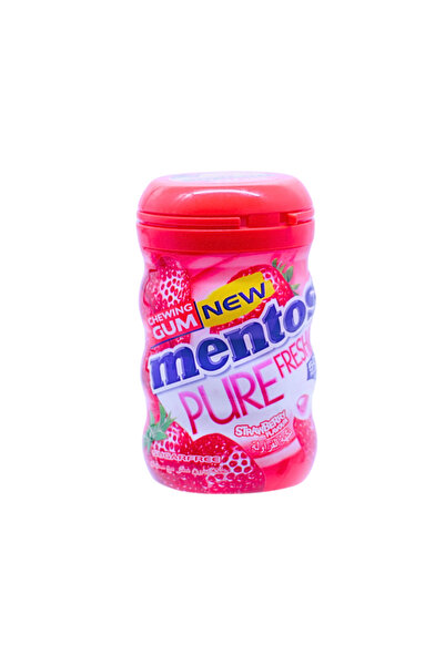 Mentos علكة بنكهة الفراولة الطازجة النقية، 50 قطعة، 87.5 غرام