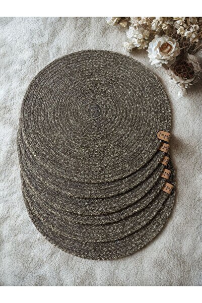 Olea 6 Adet Kahverengi Supla/ Amerikan Servis / Sunum Tabak Altlığı