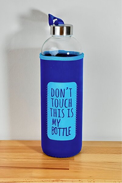 Evalins 1 Lt Healthy Glass Water Bottle, Sports Water Bottle with Case