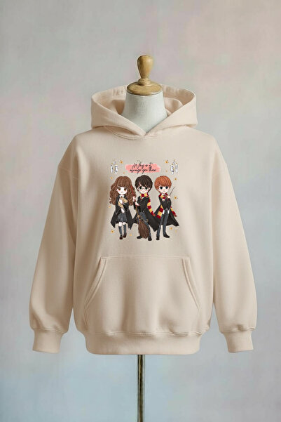 Vordevia Harry Potter Printed Cotton 3 Thread O Oversized K Hooded Sweatshirt